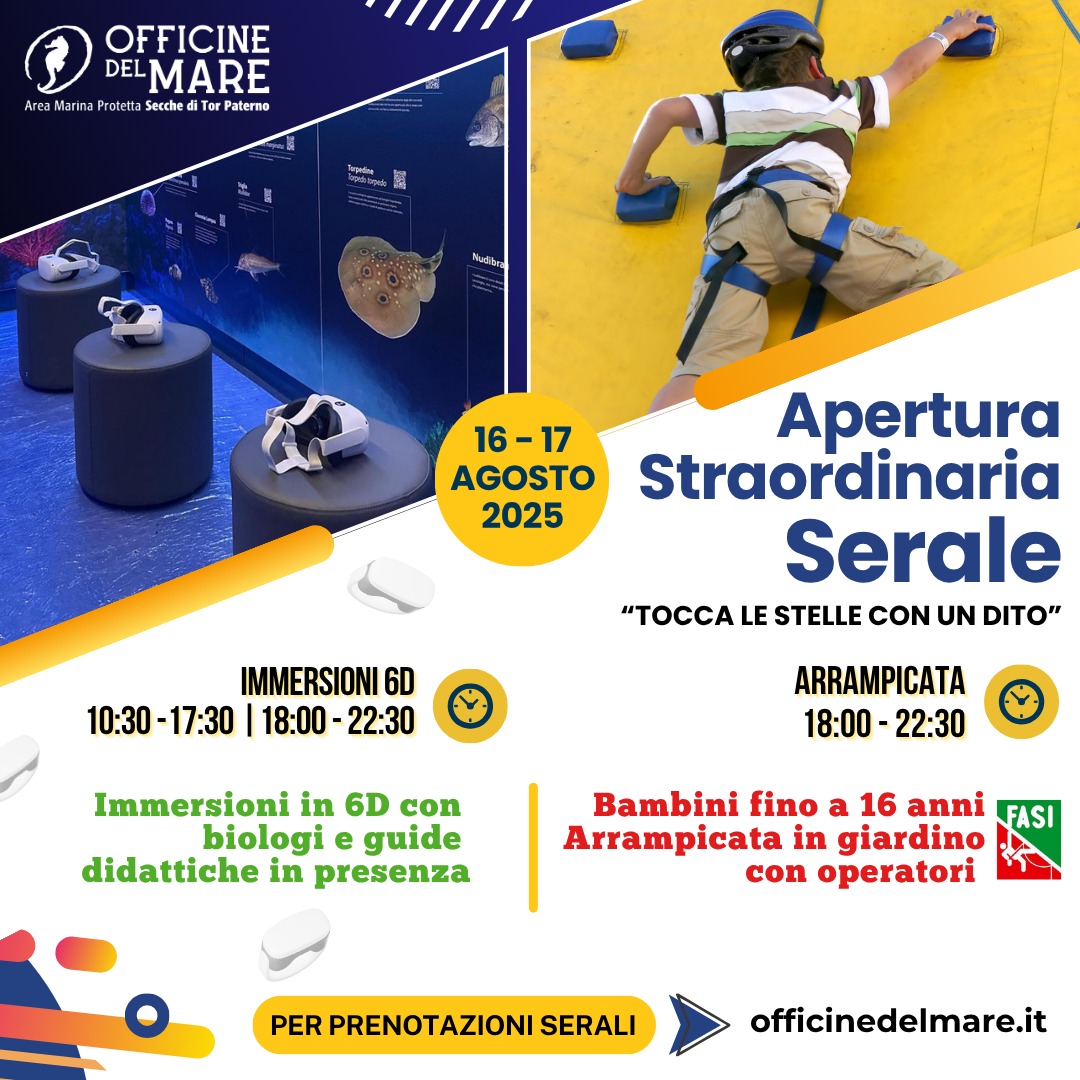 tocca le stelle con un dito - apertura straordinaria officine -16-17-agosto